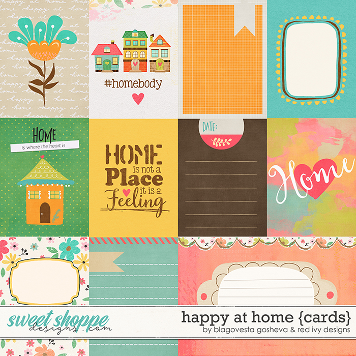 Happy at Home - Cards by Blagovesta Gosheva & Red Ivy Design