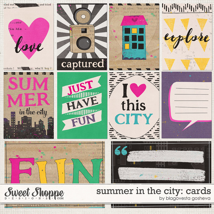 Summer in the city: cards by Blagovesta Gosheva