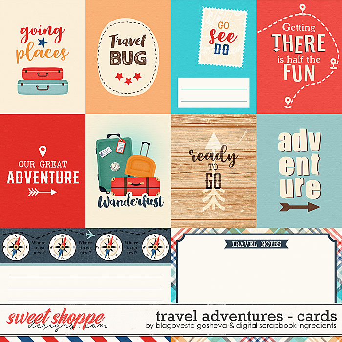Travel Adventures {cards} by Blagovesta Gosheva & Digital Scrapbook Ingredients Travel Adventures {cards} by Blagovesta Gosheva & Digital Scrapbook Ingredients