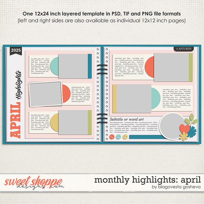 Monthly Highlights: April {layered templates} by Blagovesta Gosheva
