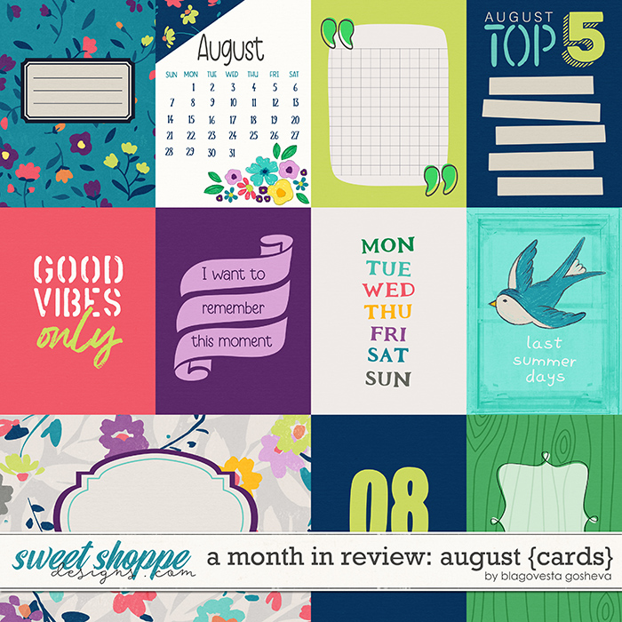 A Month in Review: August {cards} by Blagovesta Gosheva A Month in Review: August {cards} by Blagovesta Gosheva