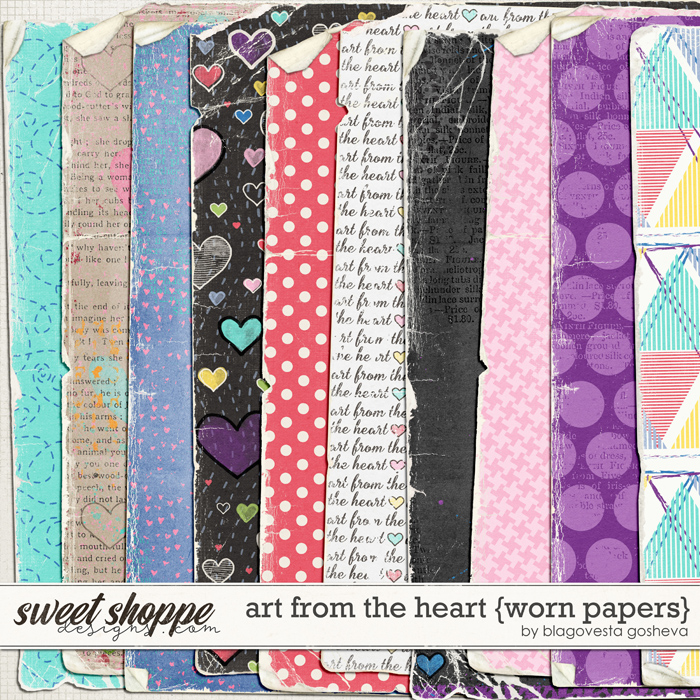 Art from the heart {worn papers} by Blagovesta Gosheva