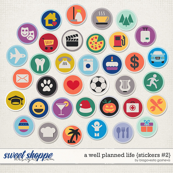 A Well Planned Life {stickers #2} by Blagovesta Gosheva
