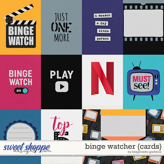 Binge Watcher {cards} by Blagovesta Gosheva