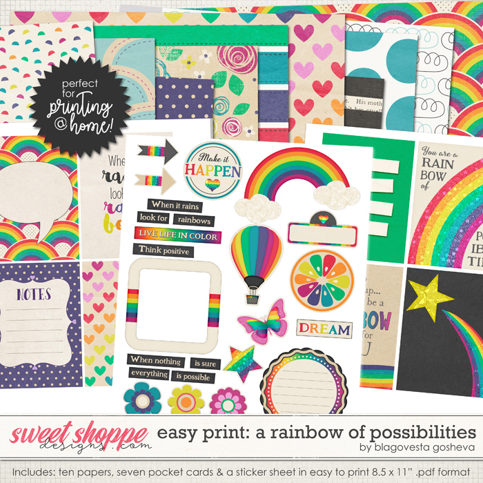Easy Print: A Rainbow of Possibilities by Blagovesta Gosheva Easy Print: A Rainbow of Possibilities by Blagovesta Gosheva