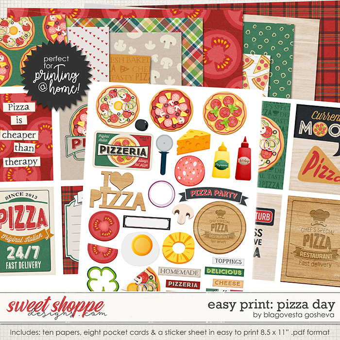 Easy Print: Pizza Day by Blagovesta Gosheva