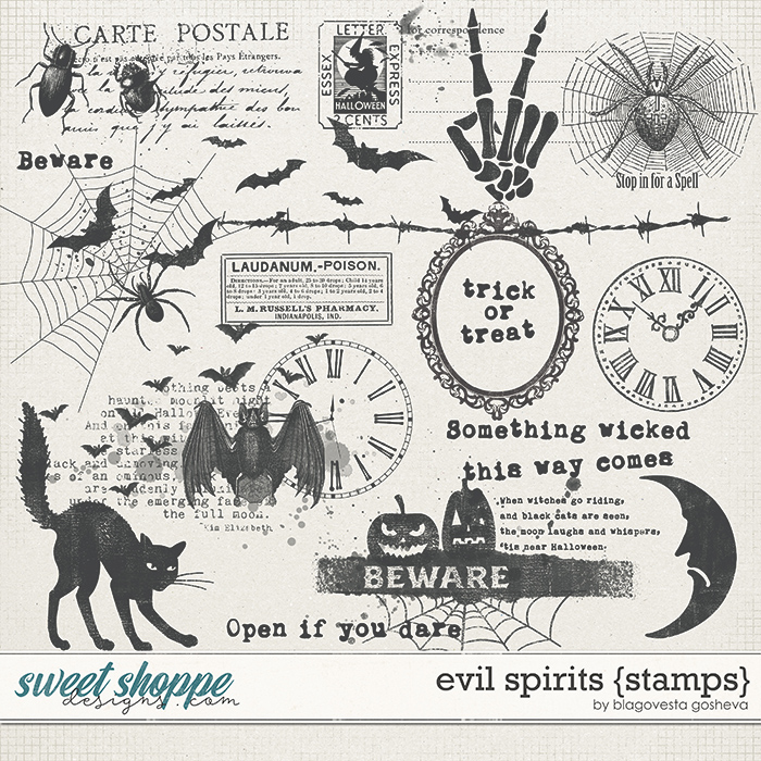 Evil Spirits {stamps} by Blagovesta Gosheva