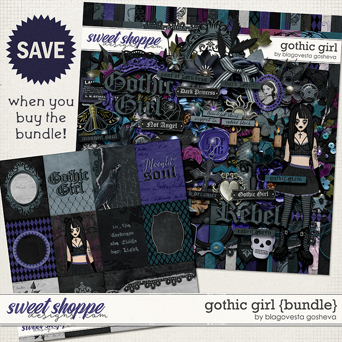 Gothic Girl {bundle} by Blagovesta Gosheva