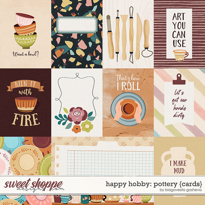 Happy Hobby: Pottery {cards} by Blagovesta Gosheva Happy Hobby: Pottery {cards} by Blagovesta Gosheva