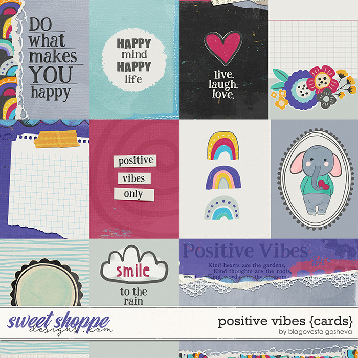 Positive Vibes {cards} by Blagovesta Gosheva Positive Vibes {cards} by Blagovesta Gosheva