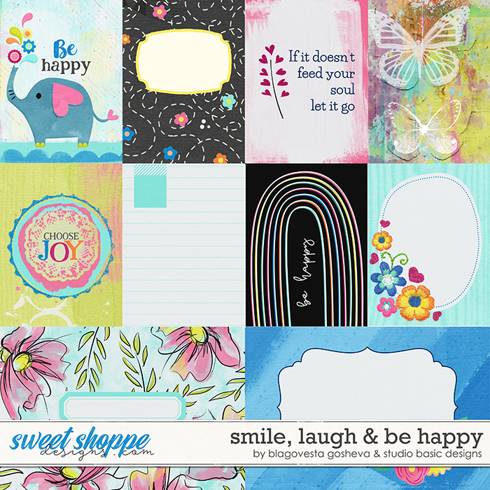 Smile, Laugh & Be Happy Cards by Blagovesta Gosheva and Studio Basic