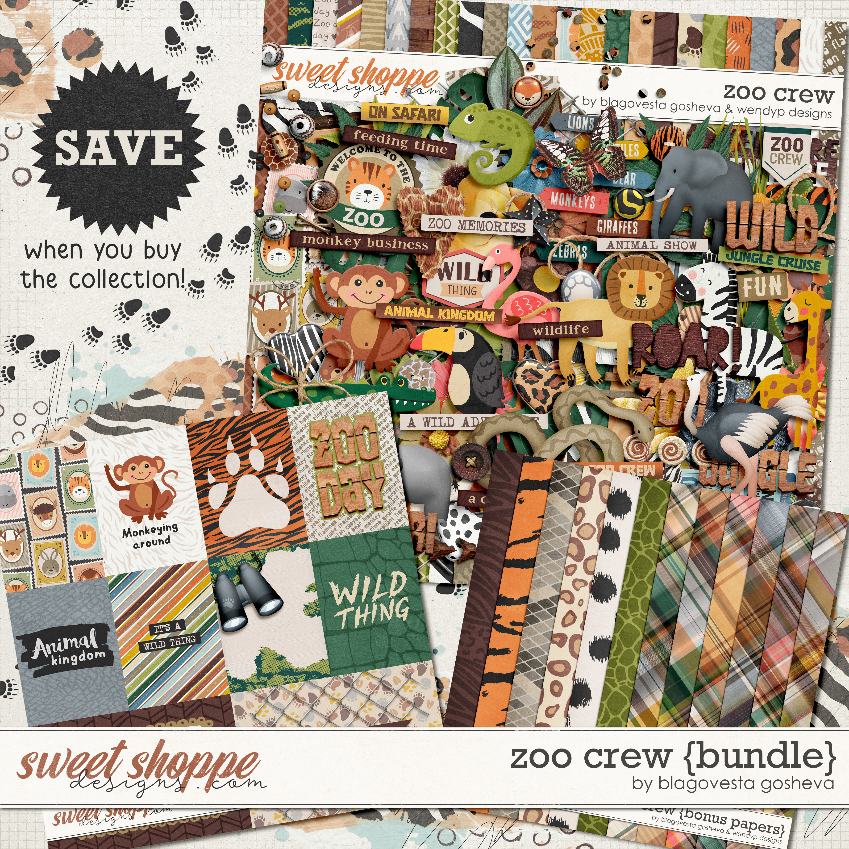 Zoo Crew - Bundle by Blagovesta Gosheva & WendyP Designs
