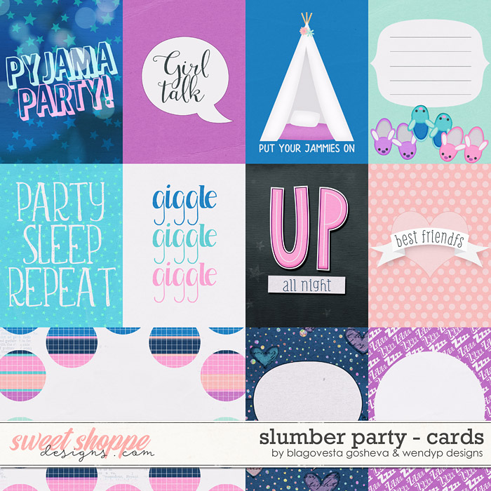 Slumber Party - cards by Blagovesta Gosheva & WendyP Designs