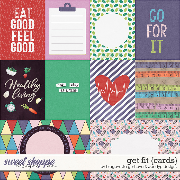 Get fit - Cards by Blagovesta & WendyP Designs