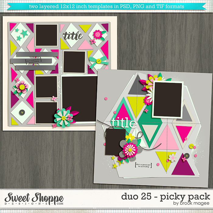 Brook's Templates - Duo 25 - Picky Pack by Brook Magee