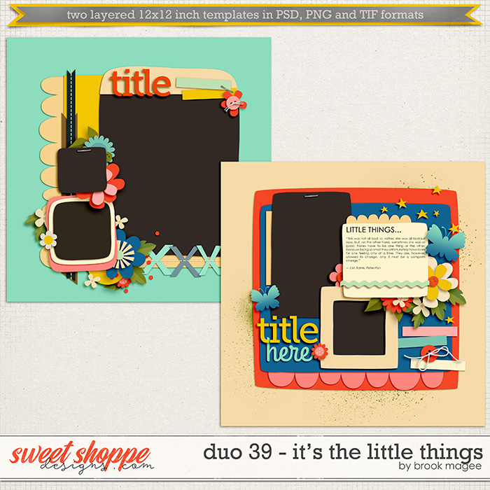 Brook's Templates - Duo 39 - It's The Little Things by Brook Magee