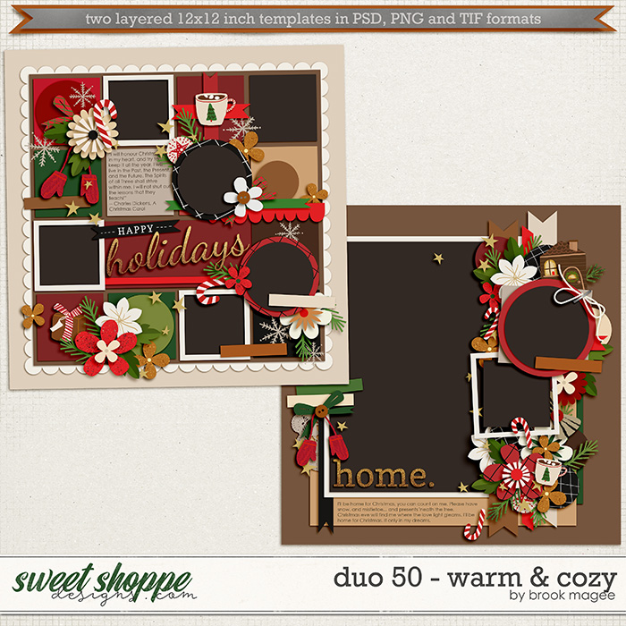 Brook's Templates - Duo 50 - Warm & Cozy by Brook Magee
