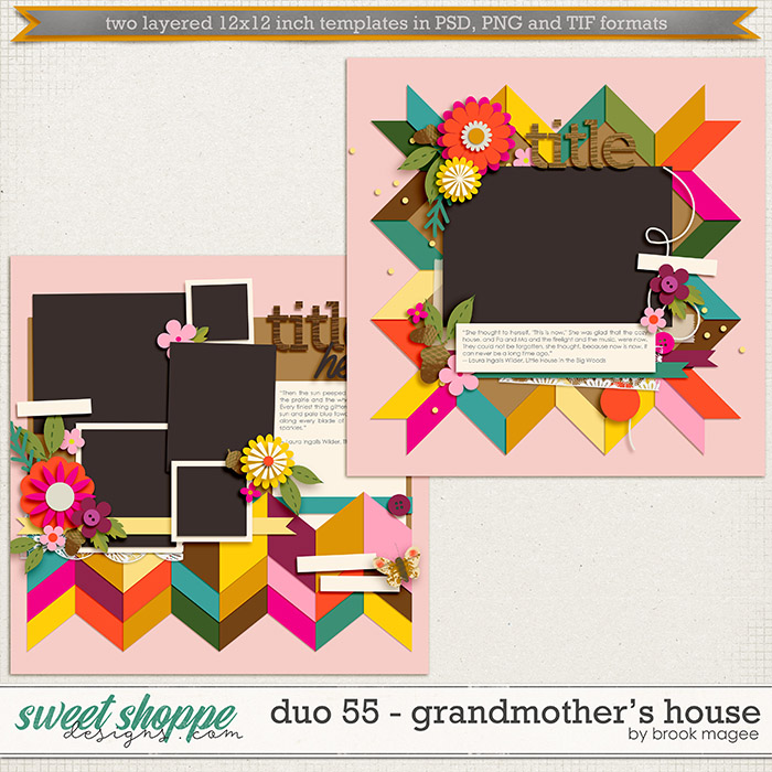 Brook's Templates - Duo 55 - Grandmother's House by Brook Magee