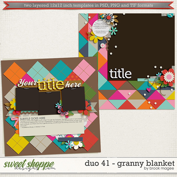 Brook's Templates - Duo 41 - Granny Blanket by Brook Magee
