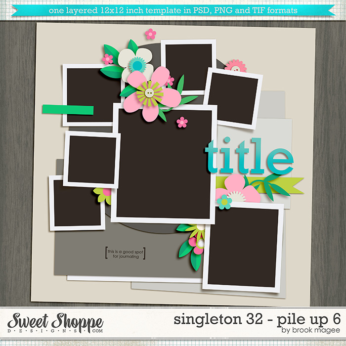 Brook's Templates - Singleton 32 - Pile Up 6 by Brook Magee