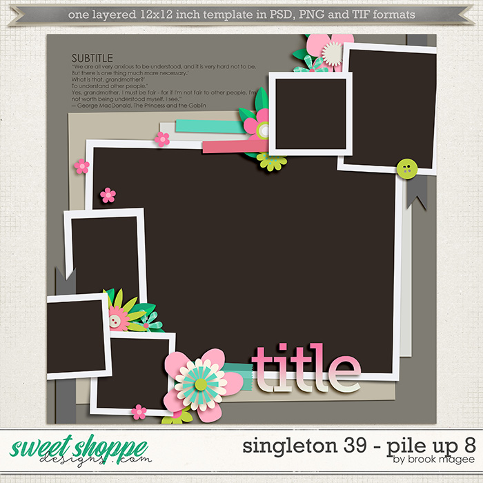 Brook's Templates - Singleton 39 - Pile Up 8 by Brook Magee