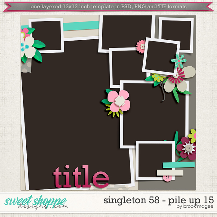 Brook's Templates - Singleton 58 - Pile Up 15 by Brook Magee