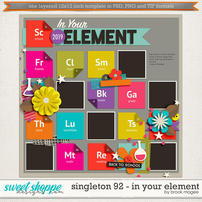 Brook's Templates - Singleton 92 - In your Element by Brook Magee