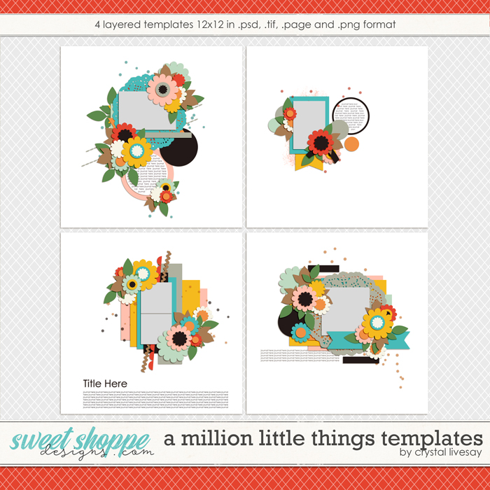 A Million Little Things Templates by Crystal Livesay A Million Little Things Templates by Crystal Livesay