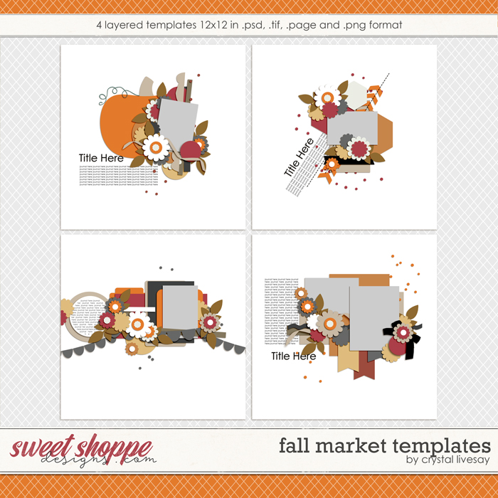 Fall Market Templates by Crystal Livesay Fall Market Templates by Crystal Livesay