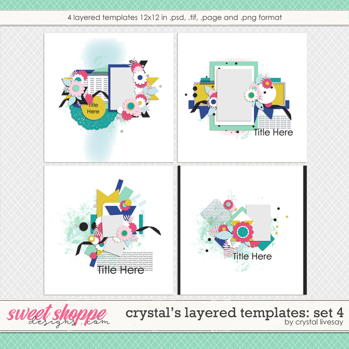 Crystal's Layered Templates Set 4 by Crystal Livesay Crystal's Layered Templates Set 4 by Crystal Livesay