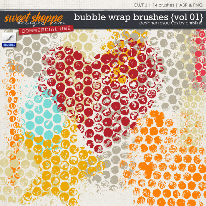 Bubble Wrap Brushes {Vol 01} by Christine Mortimer