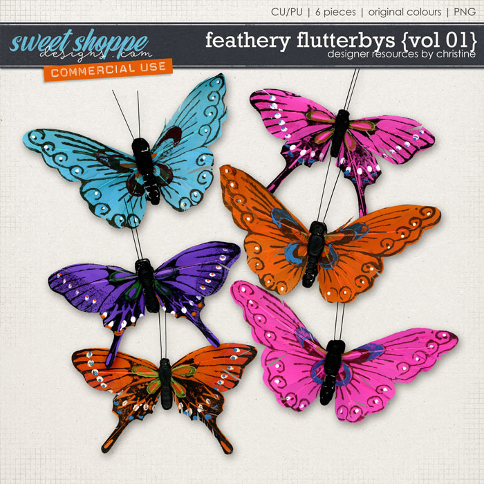 Feathery Flutterbys {Vol 01} by Christine Mortimer