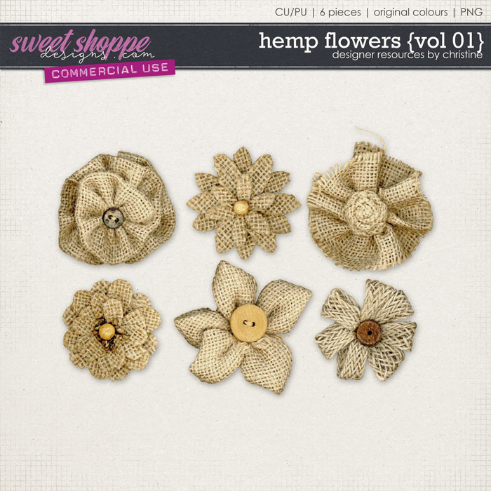 Hemp Flowers {Vol 01} by Christine Mortimer