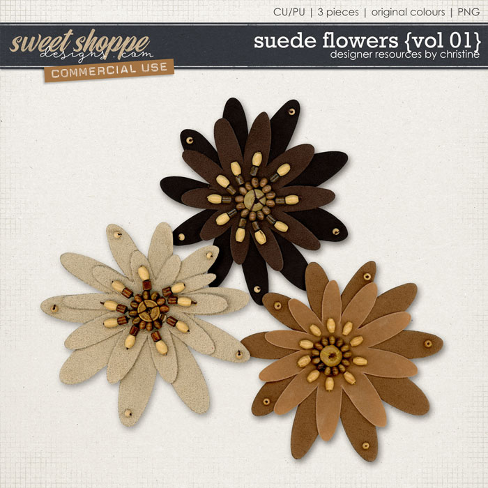 Suede Flowers {Vol 01} by Christine Mortimer