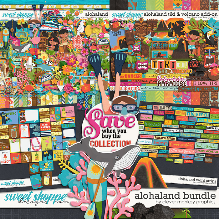 Alohaland Bundle by Clever Monkey Graphics