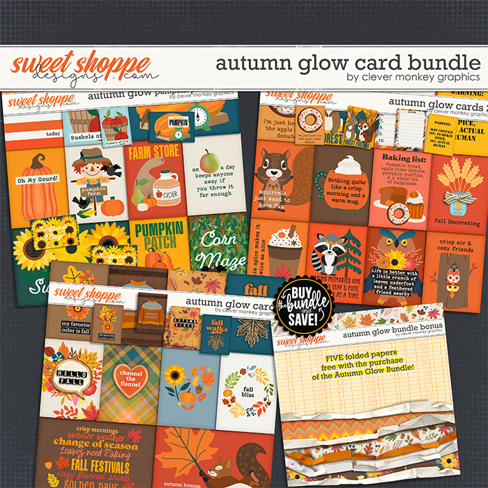 Autumn Glow Card Bundle by Clever Monkey Graphics