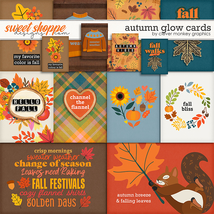 Autumn Glow Cards by Clever Monkey Graphics 