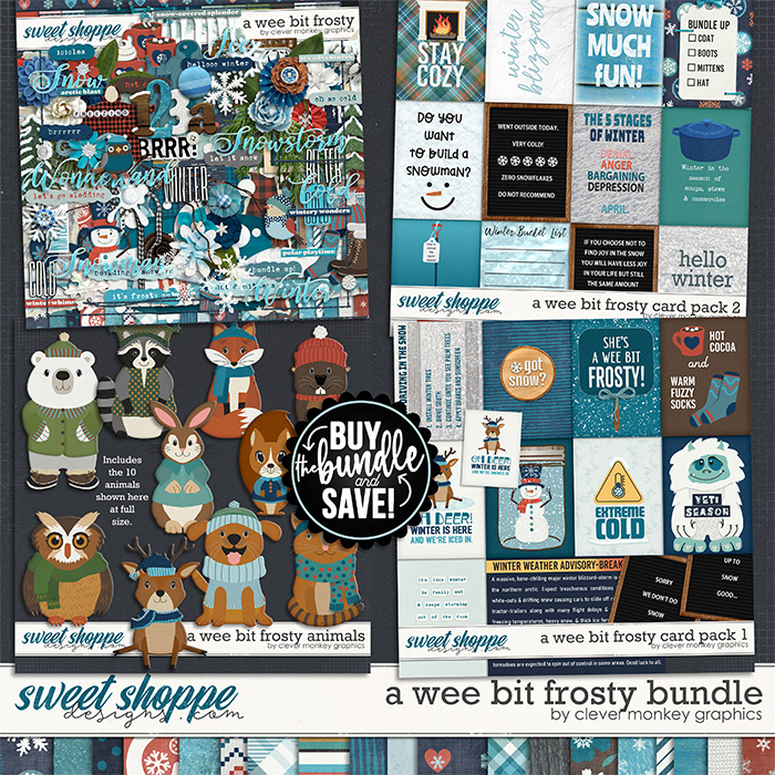 A Wee Bit Frosty Bundle by Clever Monkey Graphics