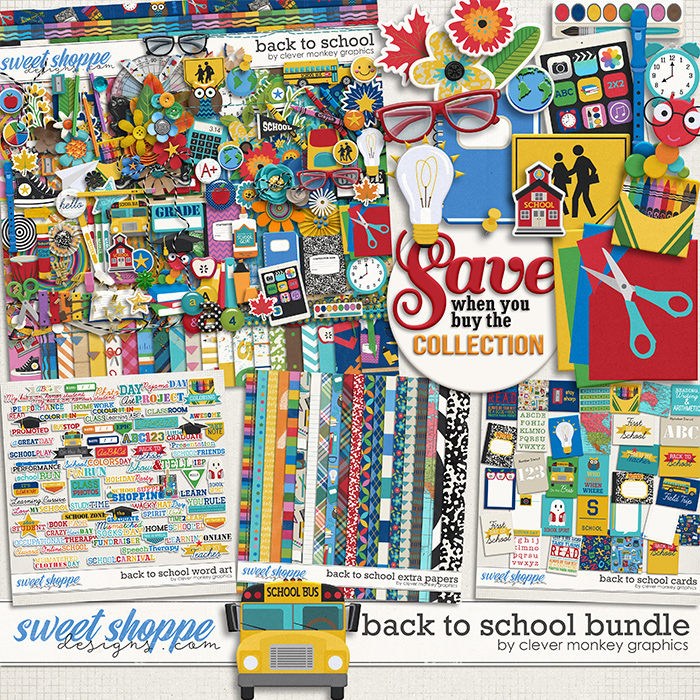 Back to School Bundle by Clever Monkey Graphics