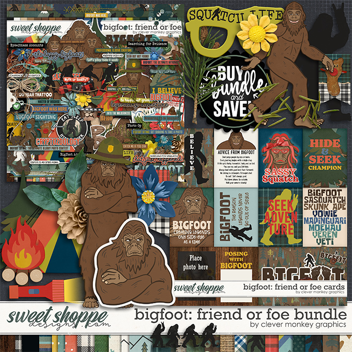 Bigfoot: Friend or Foe Bundle by Clever Monkey Graphics