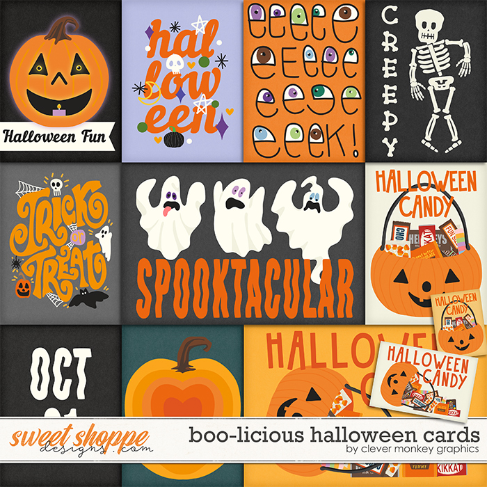 Boo-licious Halloween Cards by Clever Monkey Graphics 