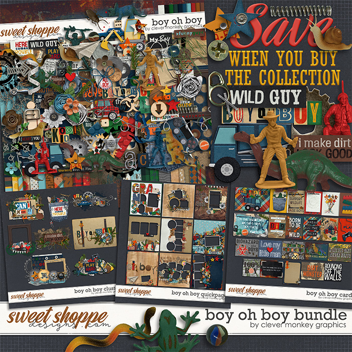 Boy oh Boy Bundle by Clever Monkey Graphics 