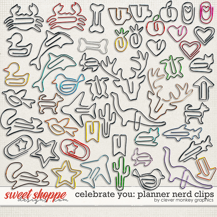 Celebrate You - Planner Nerd Clips Clever Monkey Graphics 