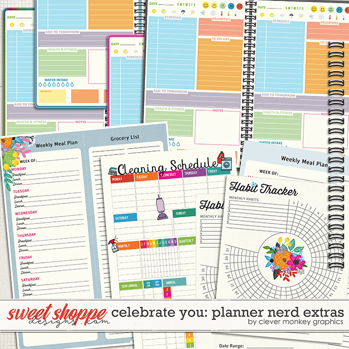 Celebrate You - Planner Nerd Extras by Clever Monkey Graphics
