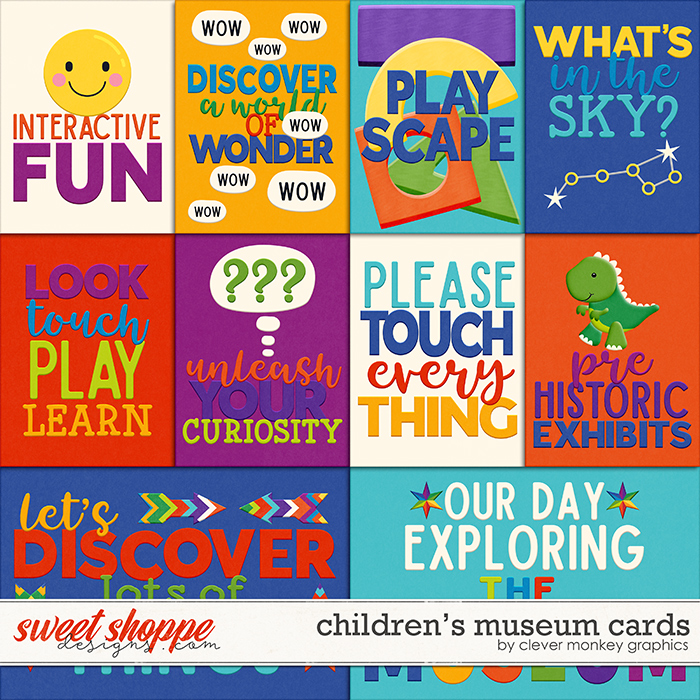 Children's Museum Cards by Clever Monkey Graphics 