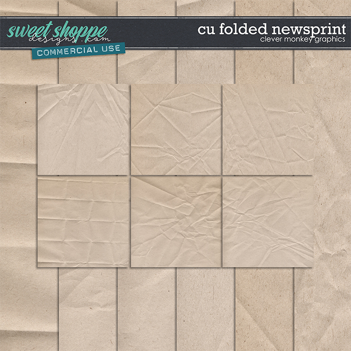 CU Folded Newsprint Papers by Clever Monkey Graphics CU Folded Newsprint Papers by Clever Monkey Graphics