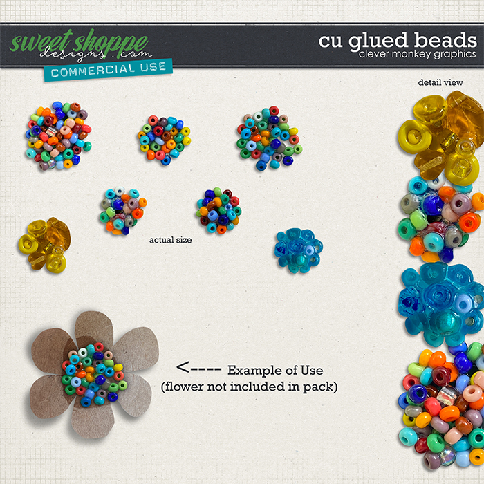 CU Glued Beads by Clever Monkey Graphics