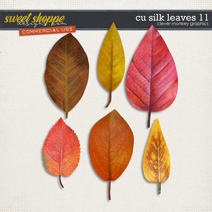 CU Silk Leaves 11 by Clever Monkey Graphics      