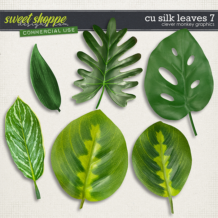 CU Silk Leaves 7 by Clever Monkey Graphics   