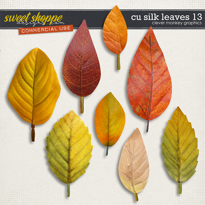 CU Silk Leaves 13 by Clever Monkey Graphics      